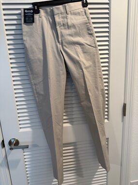 Murano Men's Khaki Slim Chinos - Light Beige